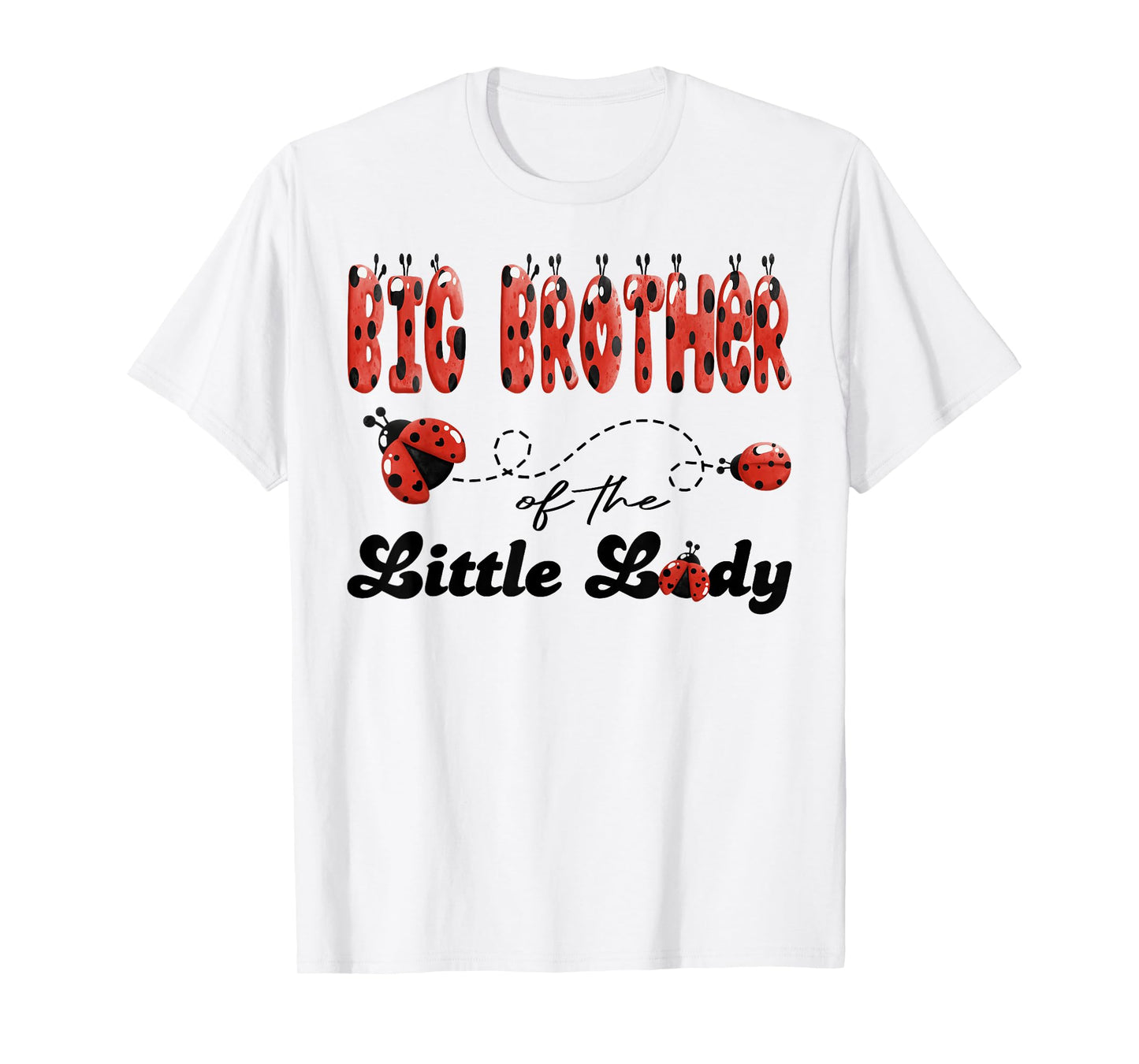 Big Brother of The Little Lady Birthday Girl Ladybug Lover T-Shirt