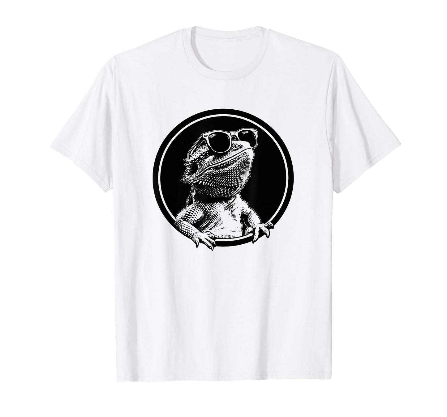 Tiny Dinosaur Sunglasses Logo Bearded Dragon Lover T-Shirt
