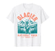 Glacier National Park Montana USA Retro Vintage Men Women T-Shirt