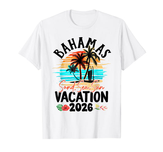 Bahamas 2026 Vacation Beach Matching Family Group T-Shirt