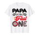 Papa of The Fast One Birthday 1st Race Car Family T-Shirt