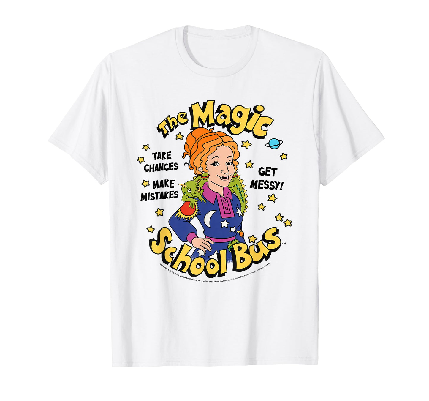 The Magic School Bus Ms Frizzle and Liz Quote Retro Cartoon T-Shirt