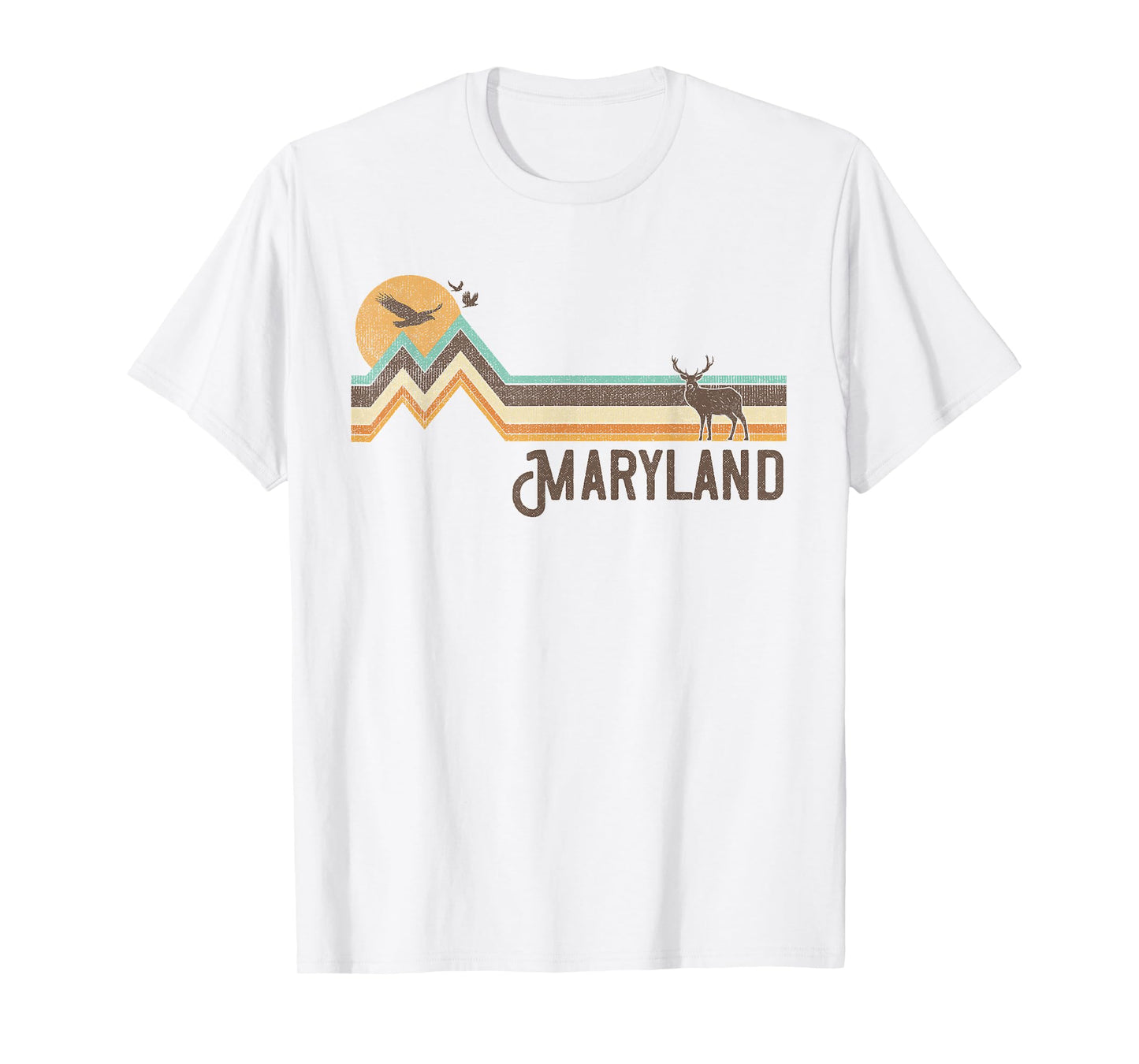 Maryland - Vintage Men Women 70s 80s Graphic Cool Nature T-Shirt