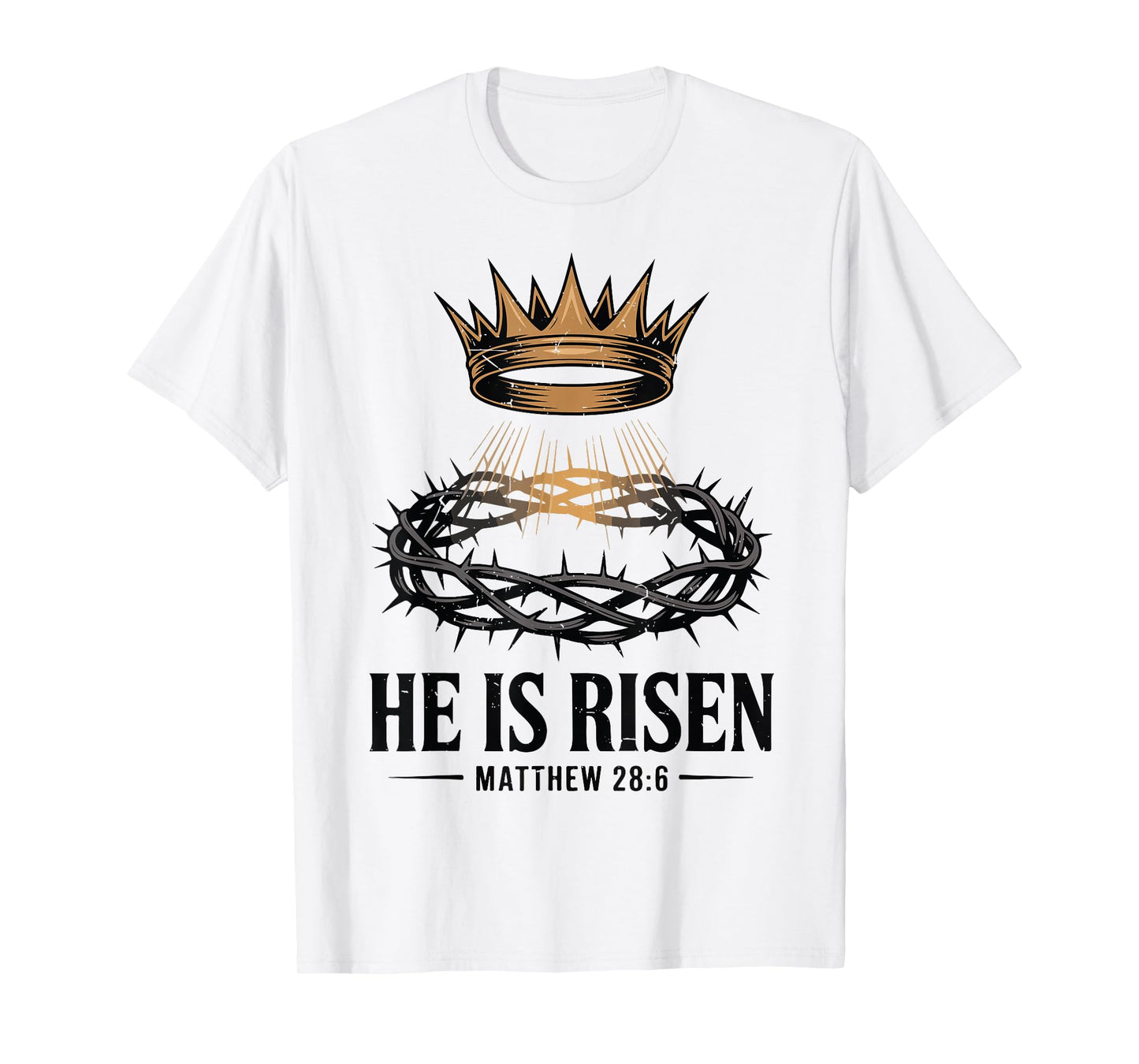 He is Risen Jesus Crown Thorns Christian Easter Toddler Boy T-Shirt