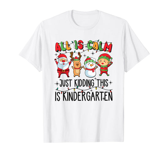 All is Calm just Kidding This is Kindergarten T-Shirt