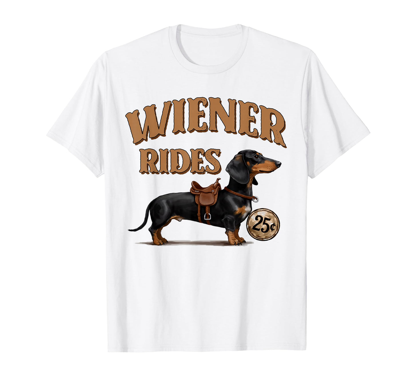 Dachshund Lover Doxie Mom Dog Person Funny Wiener Rides T-Shirt