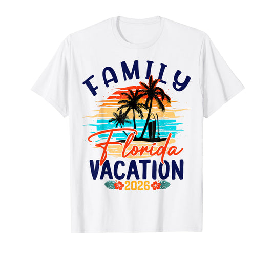 Family Florida Vacation 2026 Summer Vacation Matching Group T-Shirt