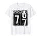 Oldometer 77th Birthday Funny Retro Turning 77 Years Old Men T-Shirt