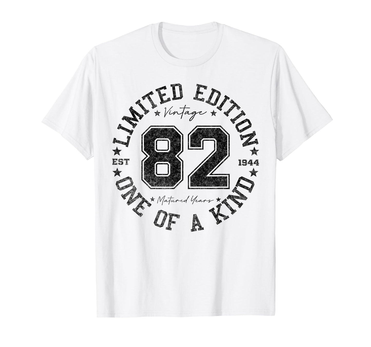 82 Year Old Gifts Vintage 1944 Limited Edition 82nd Birthday T-Shirt