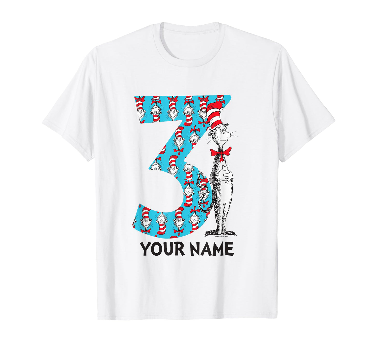 Cat in The Hat Customizable Name 3rd Birthday Celebration