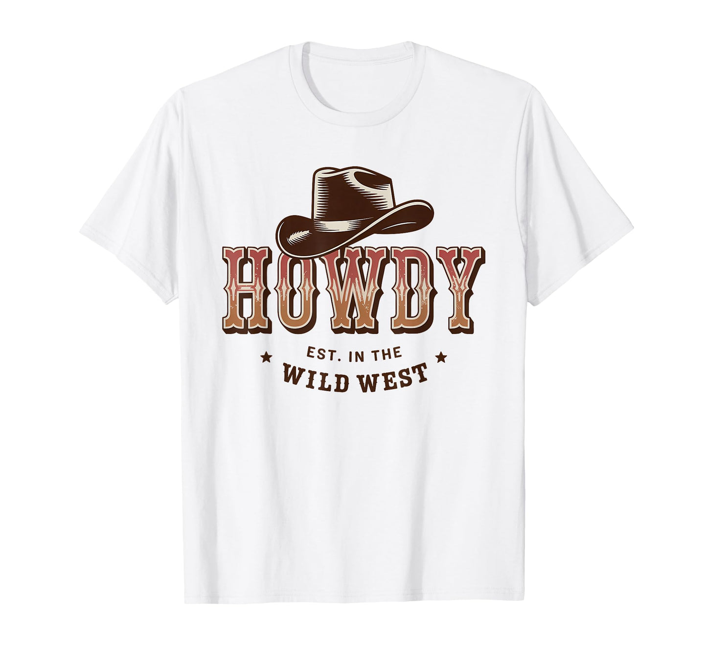 Cowboy Cowgirl Rodeo Hat Western Country Howdy T-Shirt