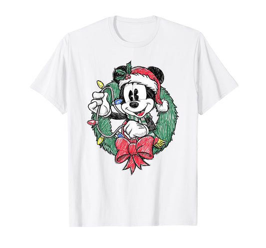 Disney Mickey and Friends Christmas Sketch Ornament Mickey T-Shirt