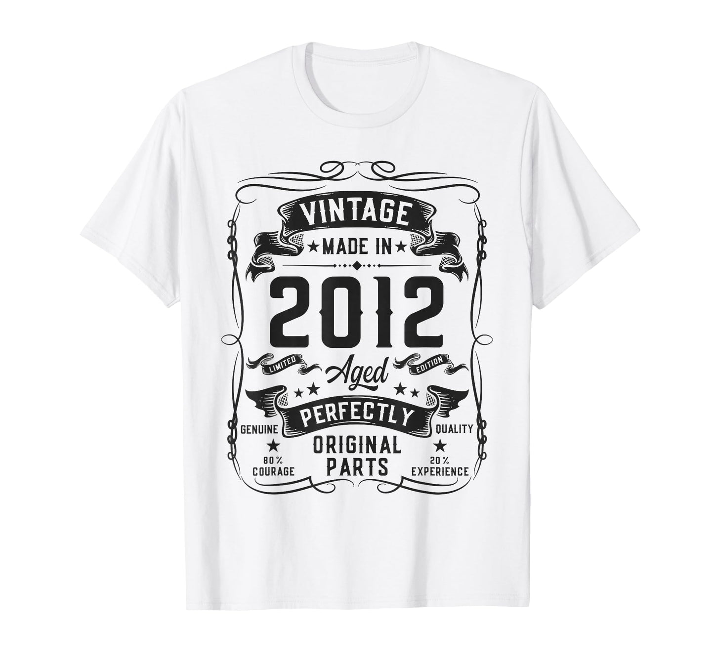 Vintage 2012 14yr 14th Birthday Gifts for Boys 14 Years Old T-Shirt