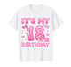 18th Birthday Shirt Girls Coquette Bow 18 Year Old Birthday T-Shirt