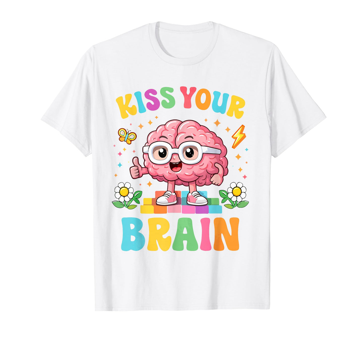 Kiss Your Brain Teacher Valentine Day Women T-Shirt