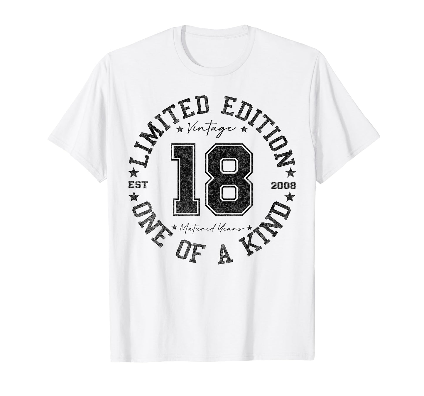 18 Year Old Gifts Vintage 2008 Limited Edition 18th Birthday T-Shirt