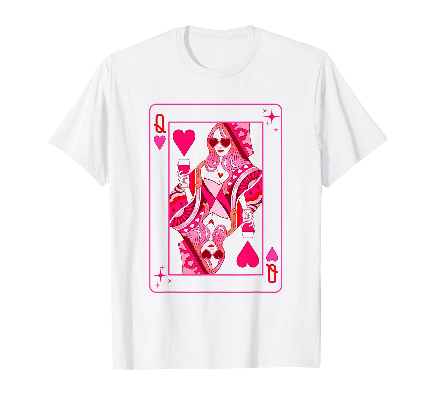 Queen of Hearts Valentine Her Mother Mom Bachelorette Party T-Shirt