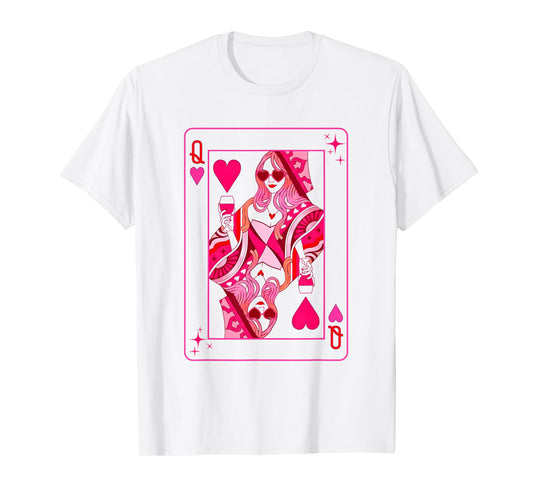 Queen of Hearts Valentine Her Mother Mom Bachelorette Party T-Shirt