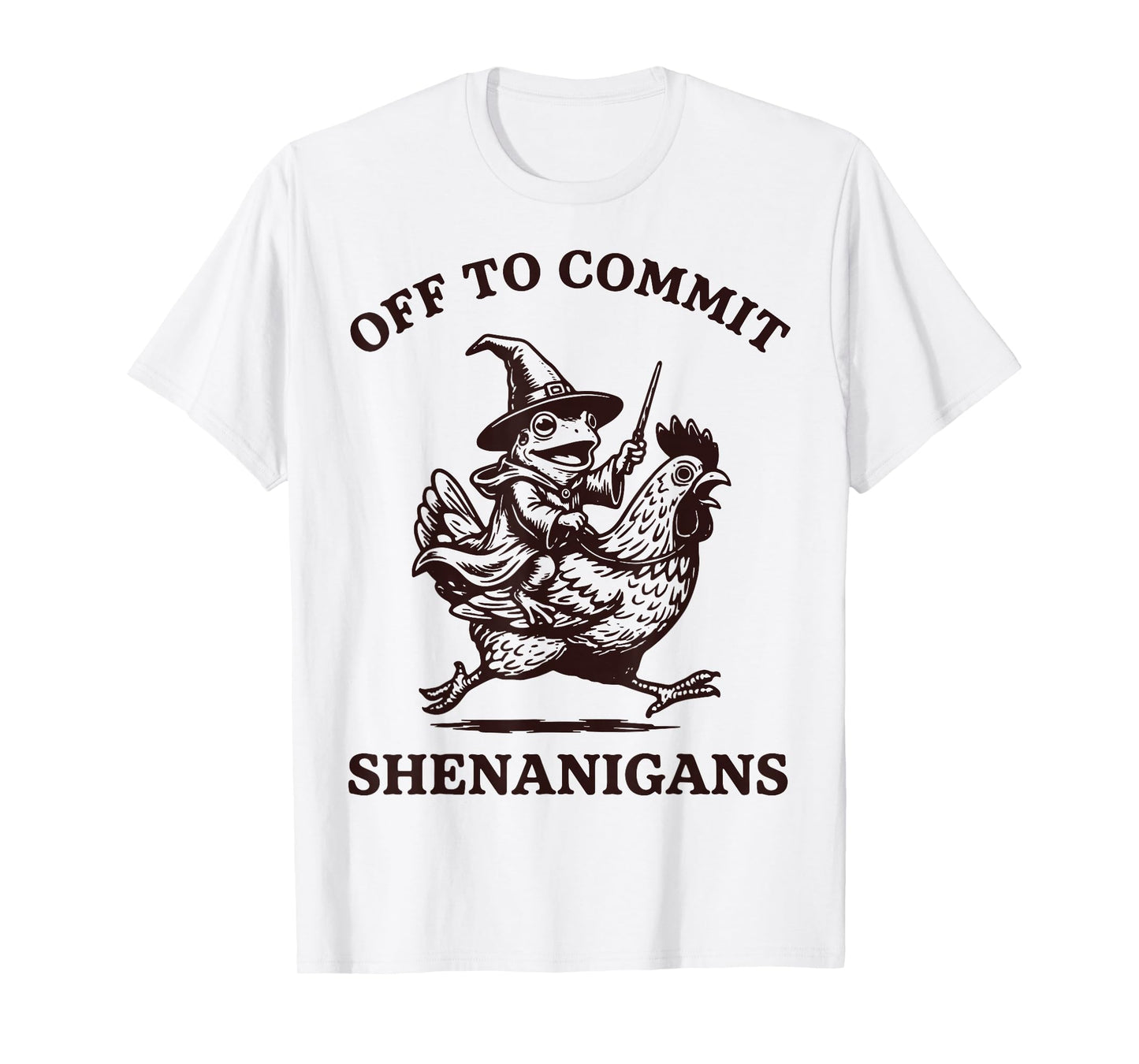 Off to Commit Shenanigans Frog T-Shirt