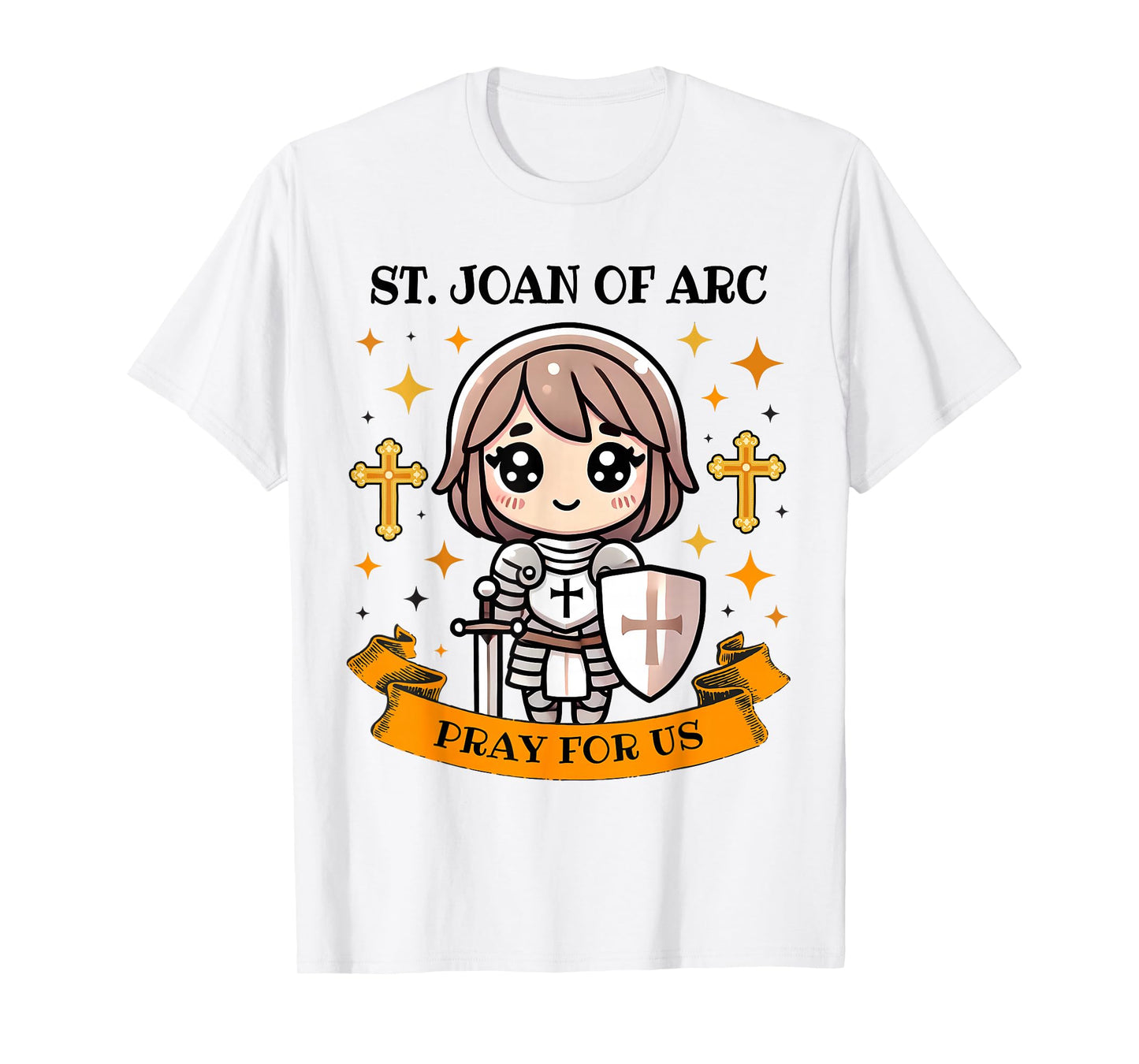 St Joan of Arc Catholic Christian Pray for Us Kids Toddlers T-Shirt