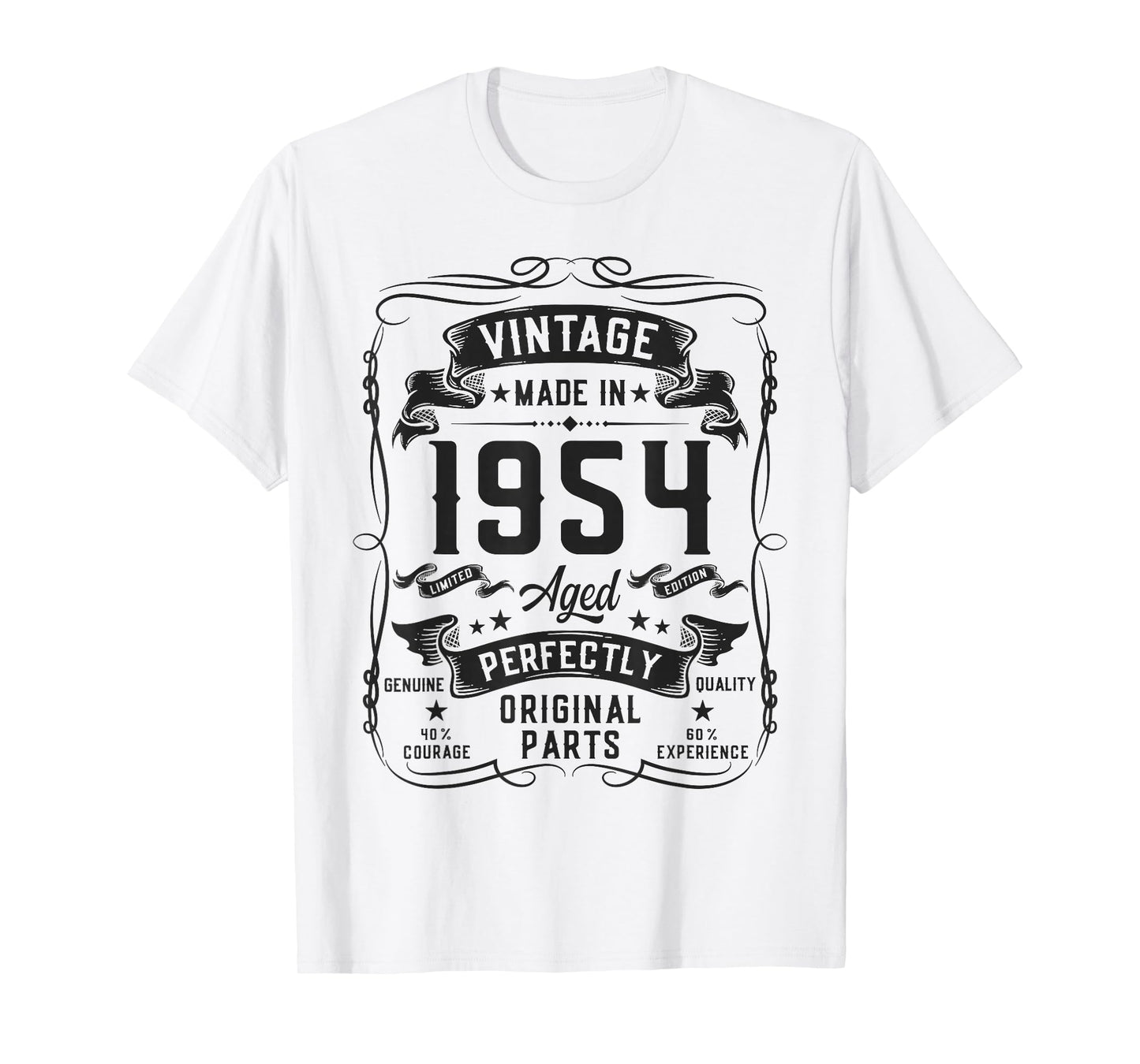 Vintage 1954 72yr 72nd Birthday Gifts for Men 72 Years Old T-Shirt