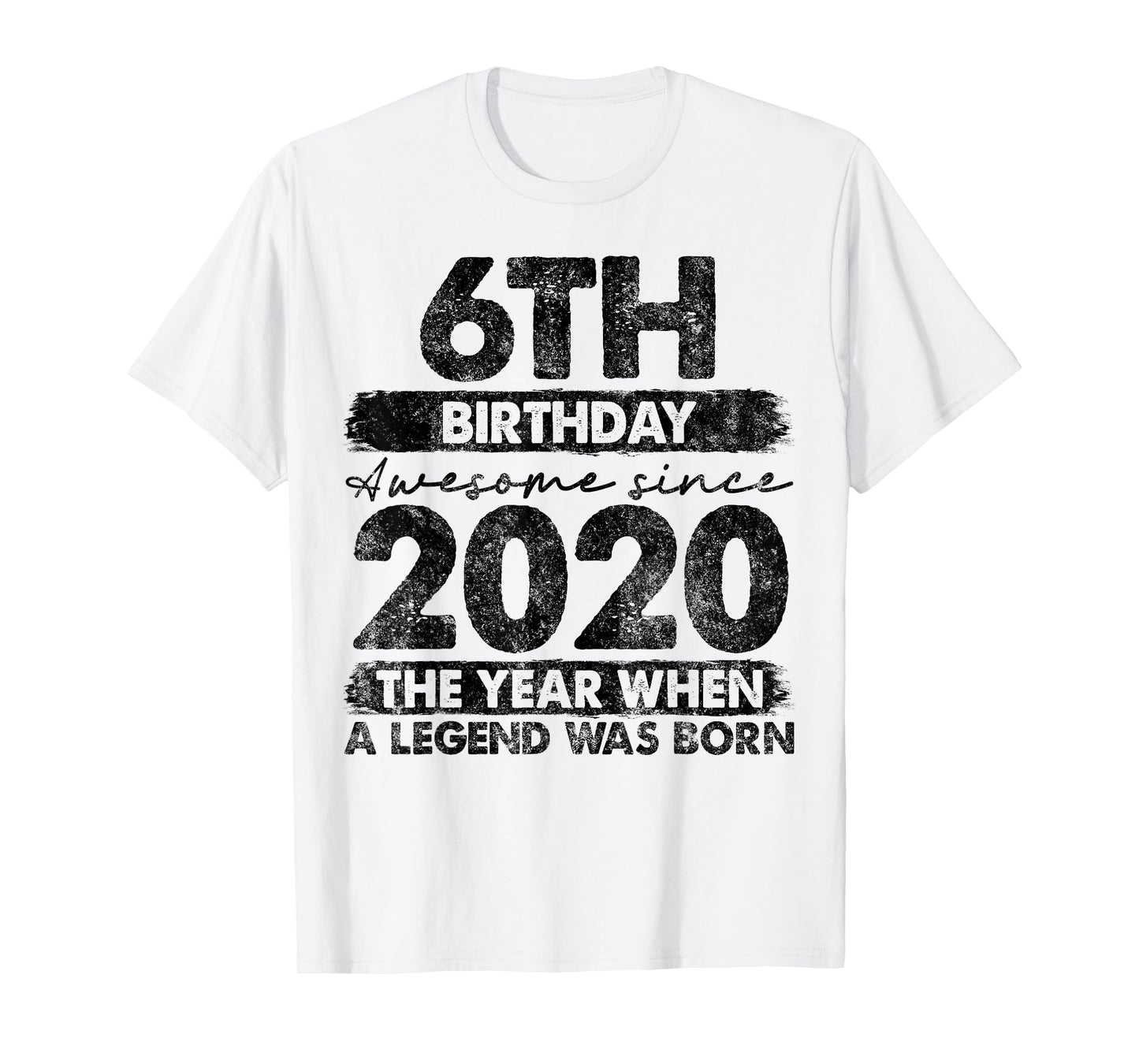 6 Year Old Gifts Vintage 2020 Limited Edition 6th Birthday T-Shirt