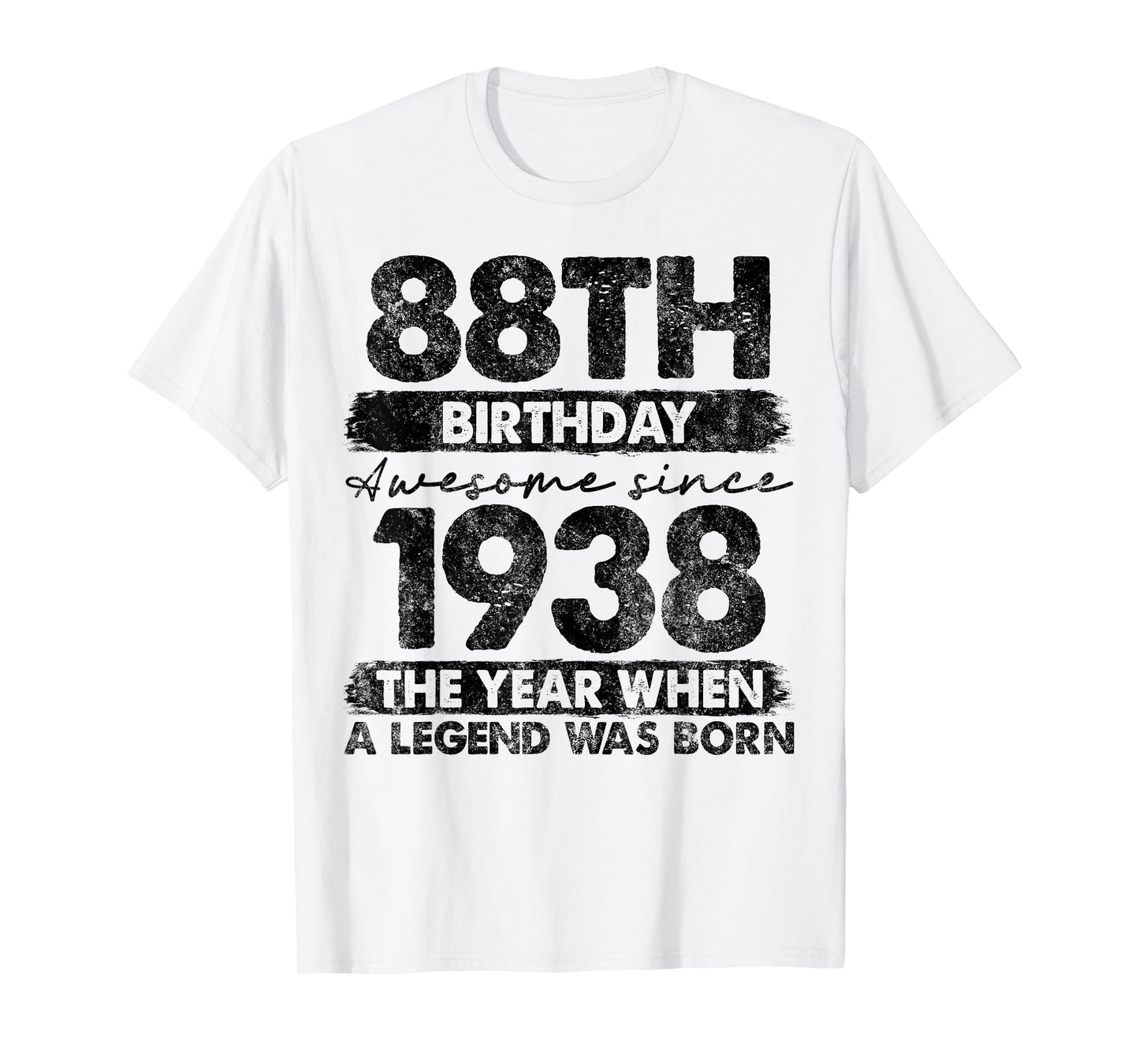 88 Year Old Gifts Vintage 1938 Limited Edition 88th Birthday T-Shirt