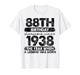 88 Year Old Gifts Vintage 1938 Limited Edition 88th Birthday T-Shirt