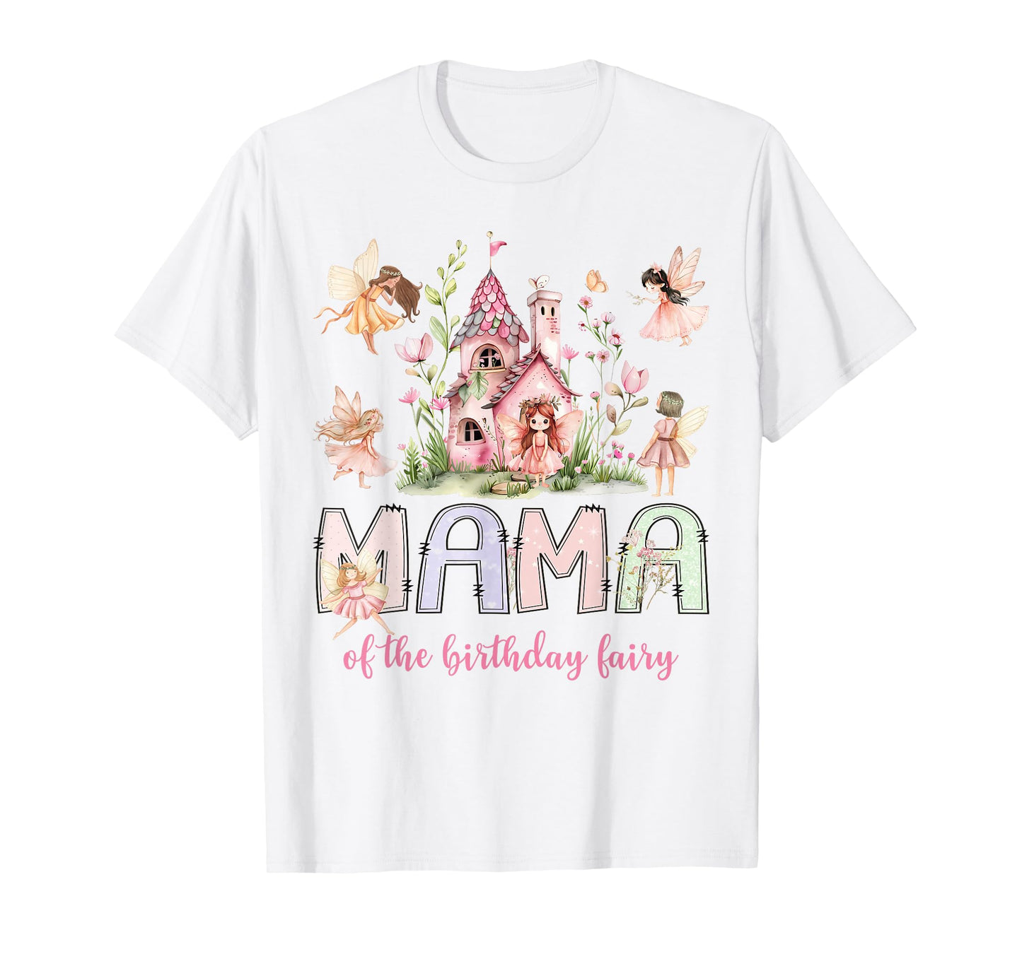 Mama of The Birthday Fairy Magical Girl Matching T-Shirt