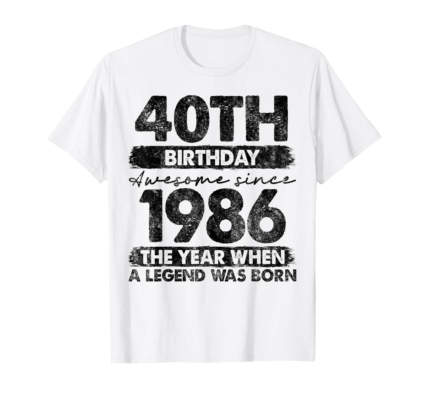 40 Year Old Gifts Vintage 1986 Limited Edition 40th Birthday T-Shirt