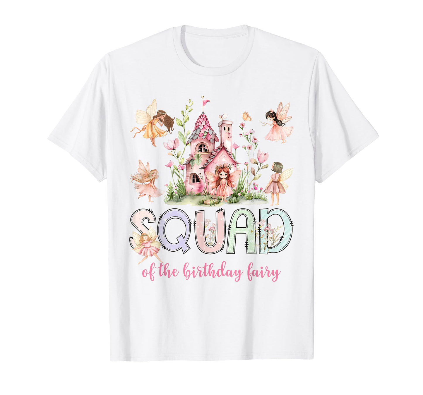 Squad of The Birthday Fairy Magical Girl Matching T-Shirt