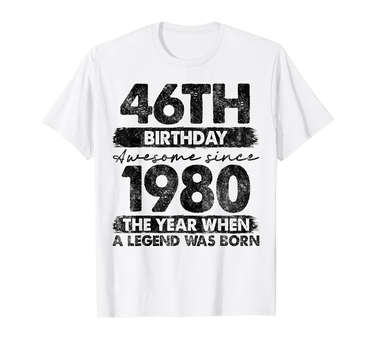 46 Year Old Gifts Vintage 1980 Limited Edition 46th Birthday T-Shirt