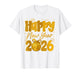 Happy New Year 2026 Eve Party Gold Family Matching Men Women T-Shirt