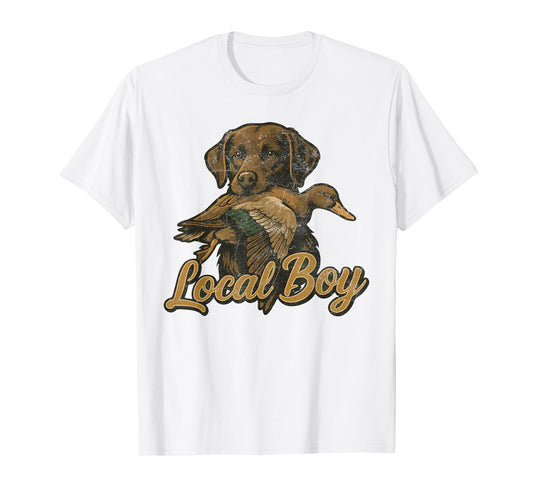 Dog Duck Hunting Outdoor Local Southern Boy Ducks Hunter T-Shirt