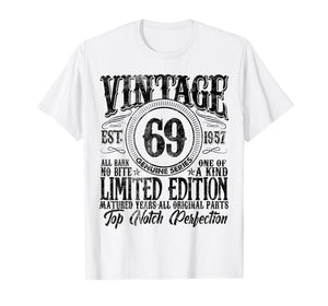 69 Year Old Gifts Vintage 1957 Limited Edition 69th Birthday T-Shirt