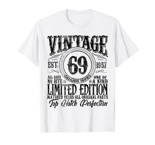 69 Year Old Gifts Vintage 1957 Limited Edition 69th Birthday T-Shirt