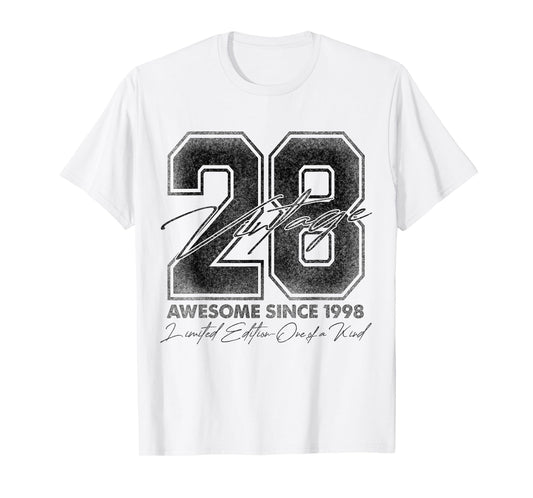 28 Year Old Gifts Vintage 1998 Limited Edition 28th Birthday T-Shirt