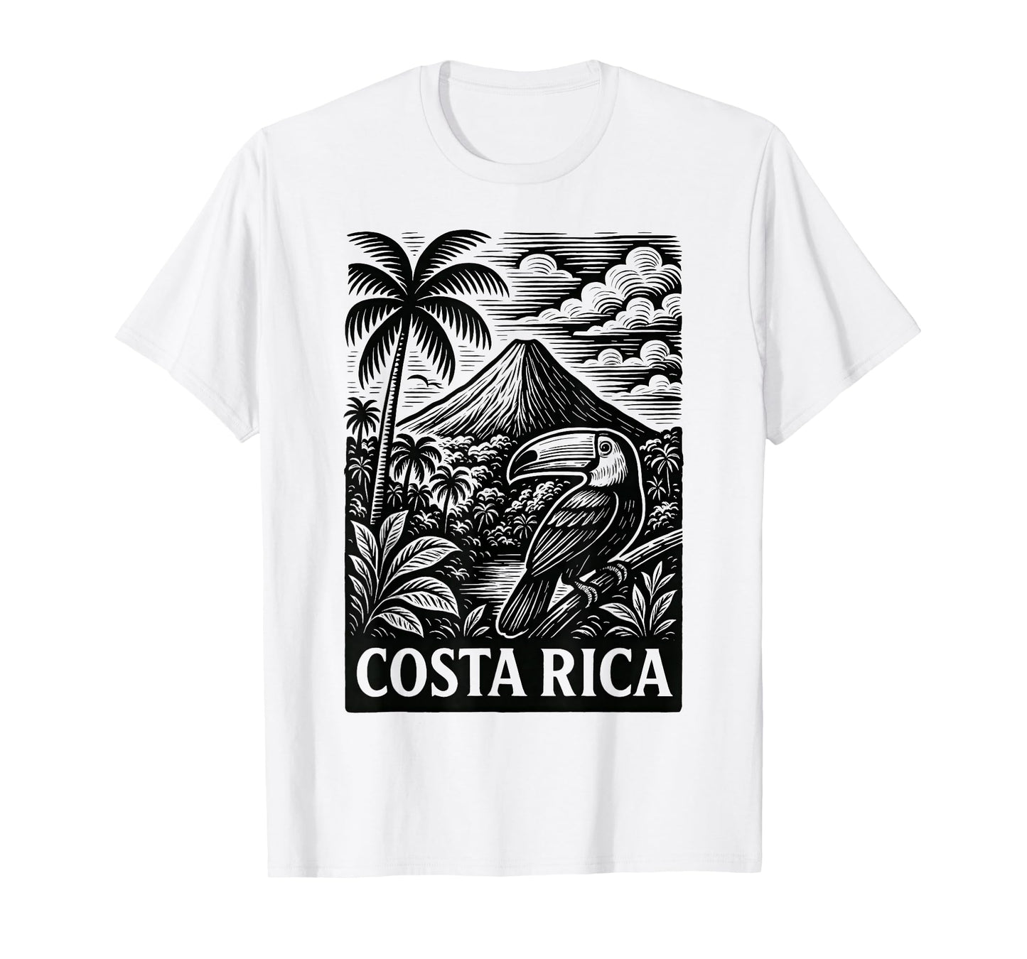 Arenal Volcano Toucan Costa Rica T-Shirt