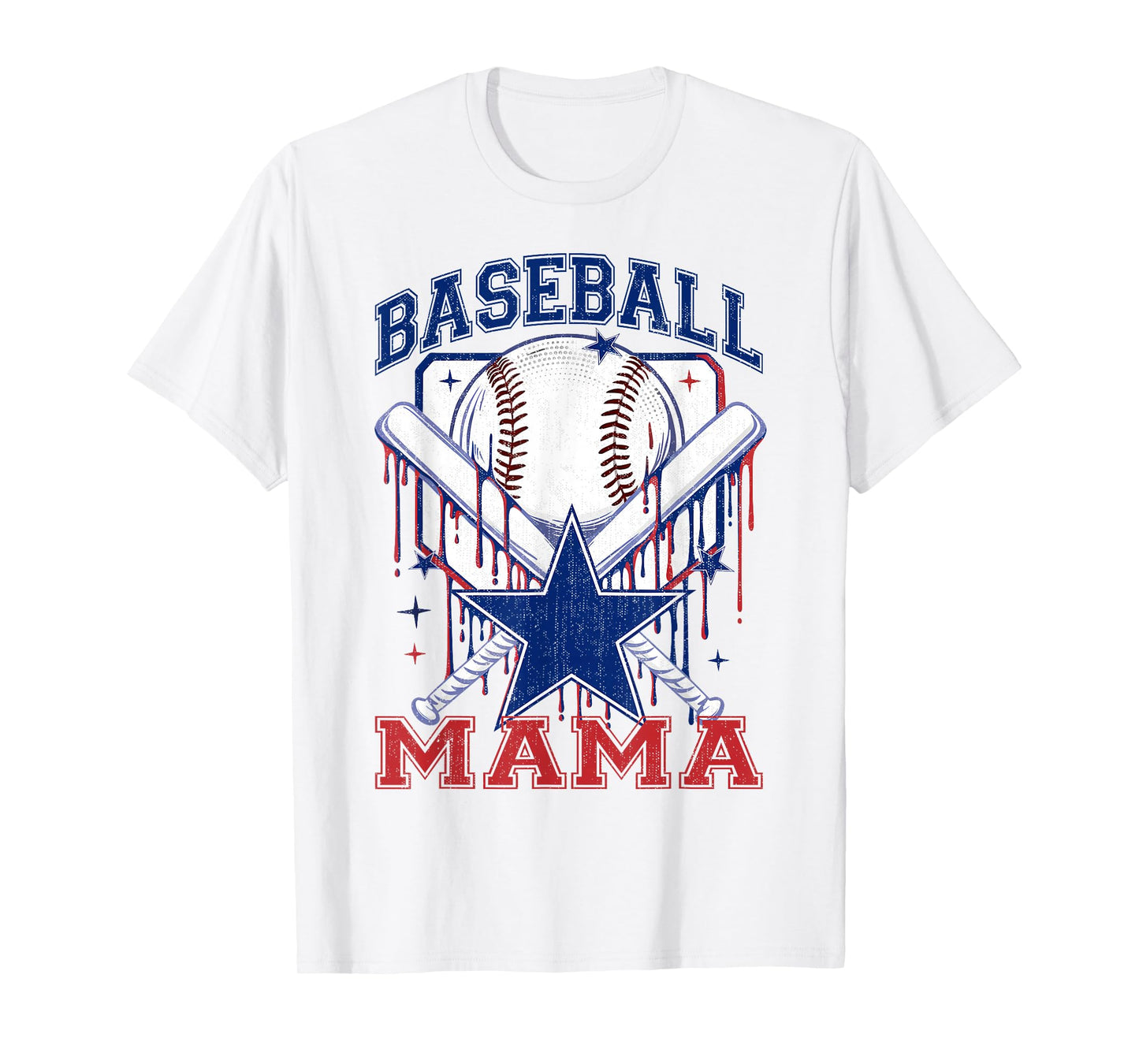 Retro Baseball Mama Baseball Mom Women Mother's Day T-Shirt