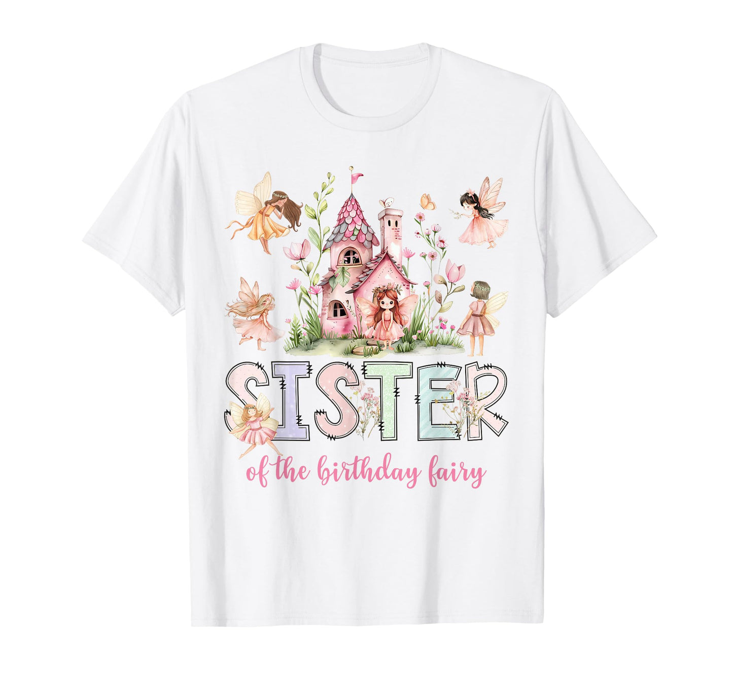 Sister of The Birthday Fairy Magical Girl Matching T-Shirt