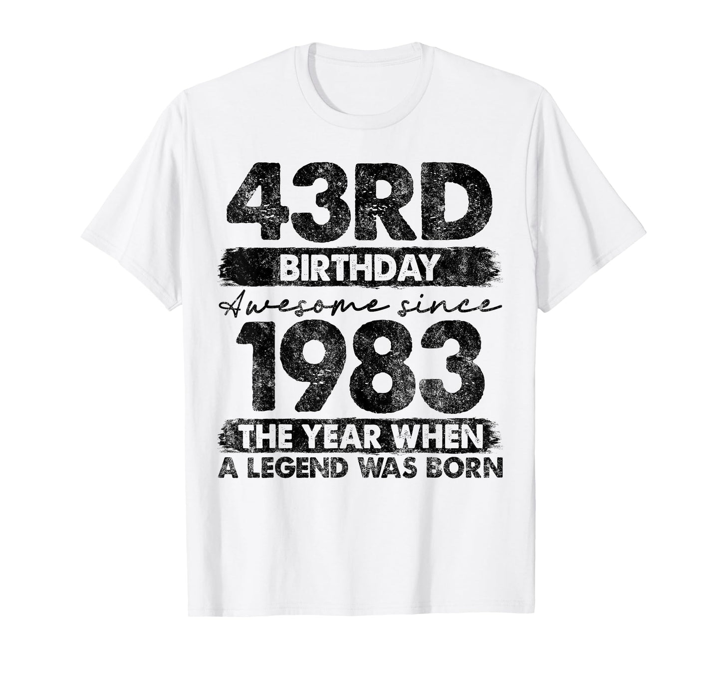 43 Year Old Gifts Vintage 1983 Limited Edition 43rd Birthday T-Shirt