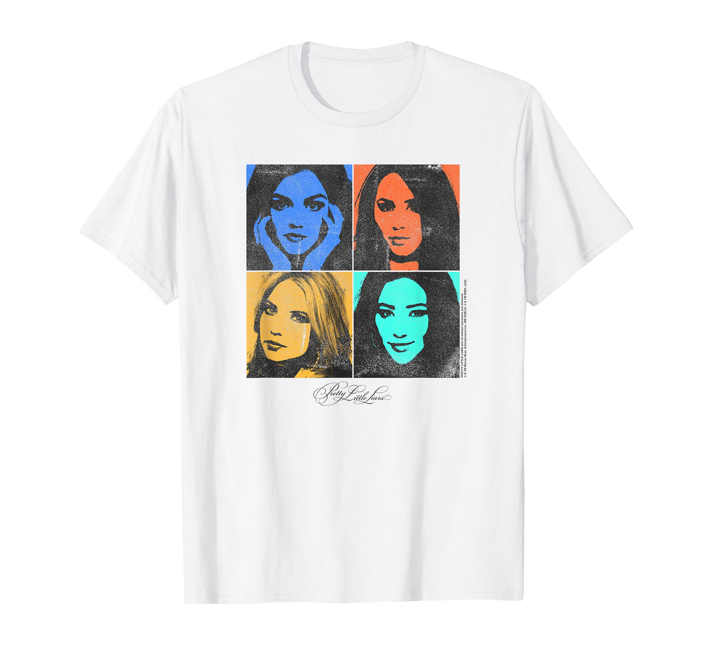 Pretty Little Liars Colorful Cast Pop Art TV Show T-Shirt