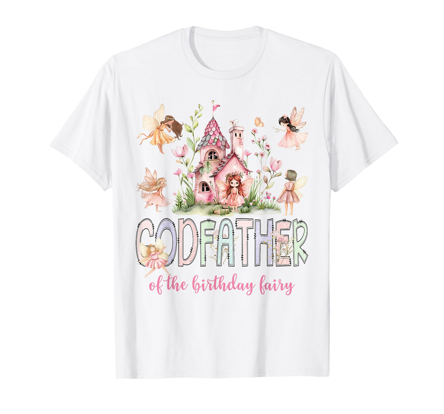 Godfather of The Birthday Fairy Magical Girl Matching T-Shirt