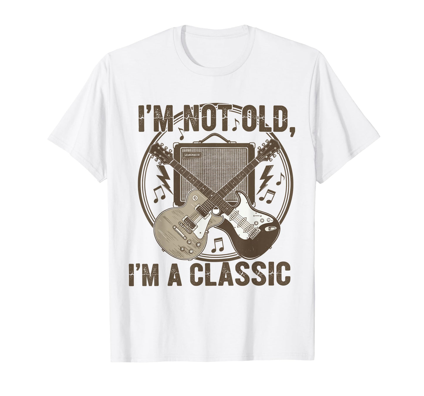 I’m Not Old I’m A Classic Funny Guitar Vintage Music T-Shirt