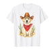 Labrador Retriever Cowboy Dog Western LLabrador Cowboy Hat T-Shirt