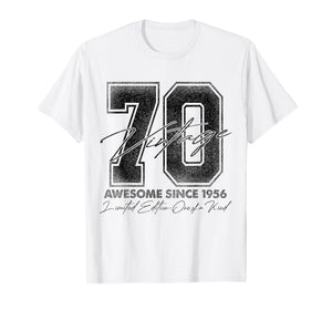 70 Year Old Gifts Vintage 1956 Limited Edition 70th Birthday T-Shirt