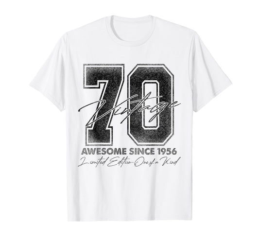 70 Year Old Gifts Vintage 1956 Limited Edition 70th Birthday T-Shirt