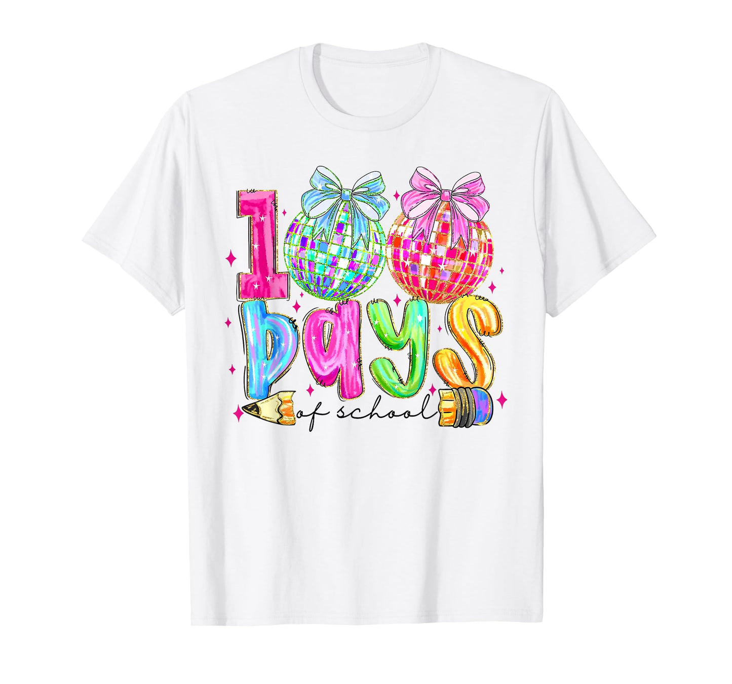 Funny 100 Days of School Teacher Student Kids 100th Day T-Shirt