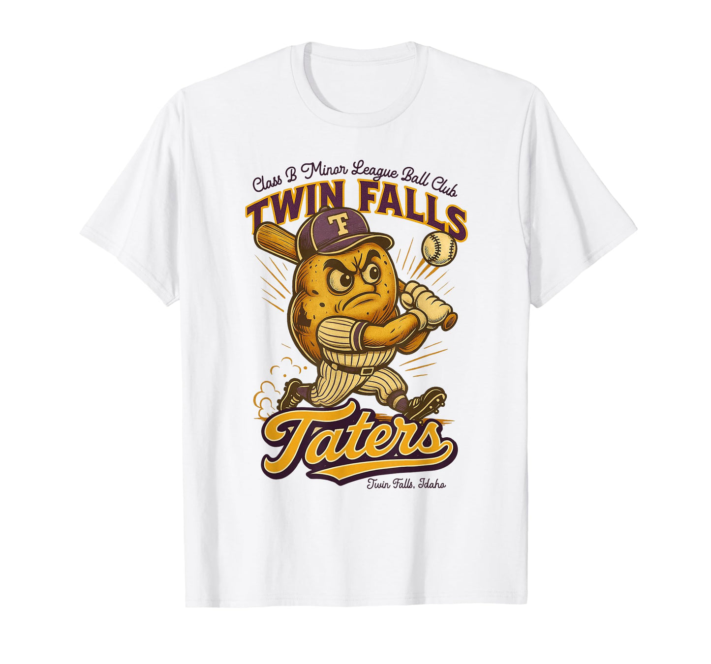 Twin Falls Taters Minor League Baseball Team T-Shirt
