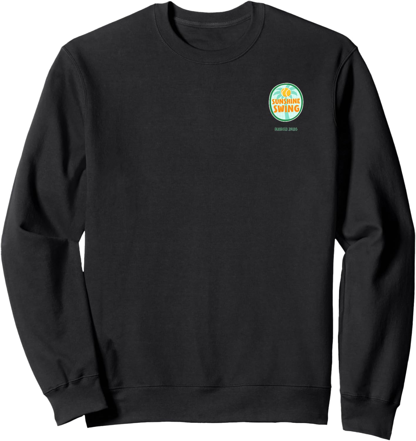 Watch More Tennis - Sunshine Swing Sweatshirt - Sweatshirt | Black